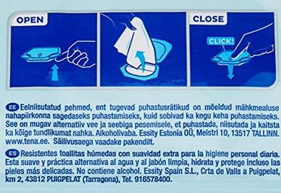 Tena Wet Wipe met Dispenser Tena Wet Wipe met Dispenser
