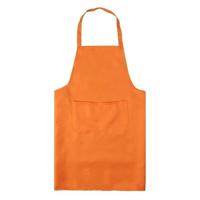 2st keuken chef schorten koken bakken schort met zakken (oranje) - thumbnail
