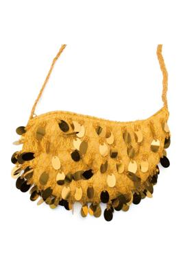 Handtas pailletten goud