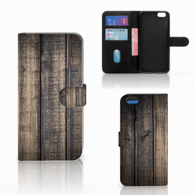 Apple iPhone 6 Plus | 6s Plus Book Style Case Steigerhout Apple iPhone 6 Plus | 6s Plus Book Style Case Steigerhout