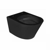 BWS Wandcloset Vera Rimless 52 cm Mat Zwart - thumbnail