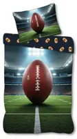 Rugby Dekbedovertrek Eenpersoons - 140 x 200 cm - thumbnail