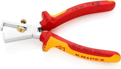Knipex Afstriptang + veer comfort 160 mm VDE - 11 06 160 SB - 1106160SB - thumbnail
