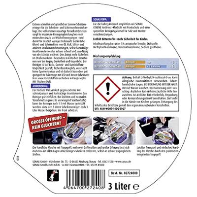 SONAX ruitenreiniger "xtreme summer" window cleaner 3l xtreme summer - thumbnail