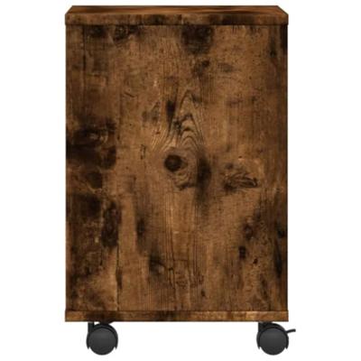 Printerkastje met wielen 41x32x48 cm gerookt eikenkleurig Printerkastje met wielen 41x32x48 cm gerookt eikenkleurig