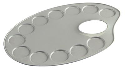 Talens palet metaal ovaal 12,6x18,5cm