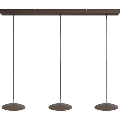 Masterlight 3-lichts hanglampScala 100cm cacao bruin Ø 20cm - 2191-15-15-100-3-20