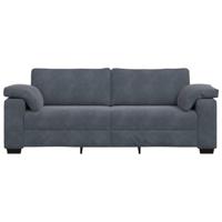 3-zitsbank 178 cm fluweel donkergrijs - thumbnail