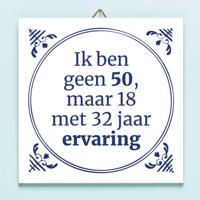 Tegeltje Ik ben geen 50 - thumbnail