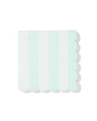 HEMA Servetten 24x24cm papier strepen blauw - 20 stuks