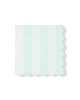 HEMA Servetten 24x24cm papier strepen blauw - 20 stuks - thumbnail