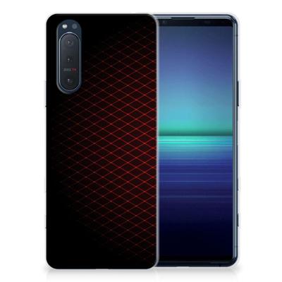 Sony Xperia 5II | TPU bumper | Geruit Rood