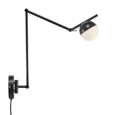 Wand of plafondlamp zwart &apos;Contina&apos; Nordlux G9 fitting modern verstelbaar