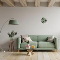 TFA Dostmann 60.3020.04 Wandklok Kwarts 400 mm x 37 mm x 400 mm Groen, Olijf, Bosgroen Slepend uurwerk (geluidsloos) - thumbnail