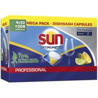 Sun Pro Formula Optimum all vaatwastabletten, doos van 4 x 52 stuks - thumbnail