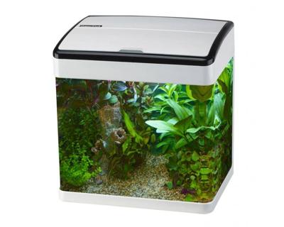 Superfish Panorama 20 Wit Aquarium - 20L LED Aqualed Verlichting, Ingebouwde Filter, Modern Design