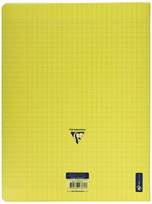 Clairefontaine schrift Mimesys voor ft A4+, 96 bladzijden, kaft in PP, seyès, geel