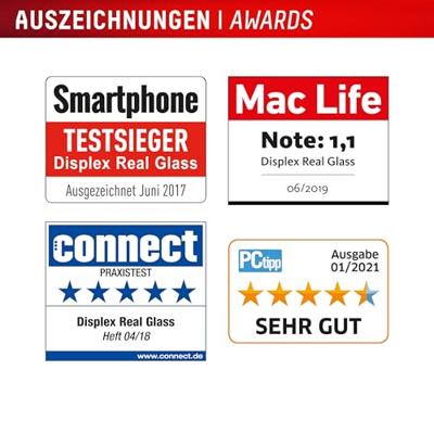 Displex Kogelvrij glas 2D/helder (10H) voor Samsung Galaxy A16, eco-montageframe, gehard glas, krasbestendige beschermfolie, hoesvriendelijk