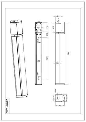 Trio Wand lampPiera 41,5cm chroom - 284074206