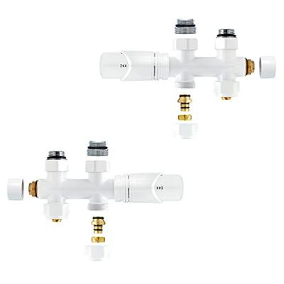 Radiatorkraan Onderblok Boss & Wessing Recht Wit Boss & Wessing Radiatorkraan Onderblok Boss & Wessing Recht Wit Boss & Wessing