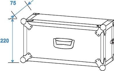 Roadinger Effect Rack CO DD 19 inch flightcase 4HE 240mm diep - thumbnail
