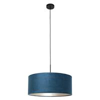 Steinhauer HanglampSparkled zwart met blauw velvet - 8248ZW - thumbnail