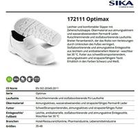 SIKA 172100 OptimaX Instapper O2 Wit - Maat 39 - 16.089.056.39 - thumbnail