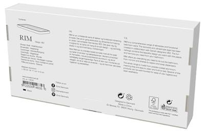 Zone Denmark Rim Doucherek - H 2 cm - Zwart