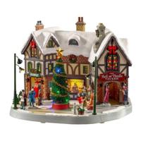 Lemax the bell & thistle tavern bewegend kersthuisje Caddington Village 2020 - thumbnail