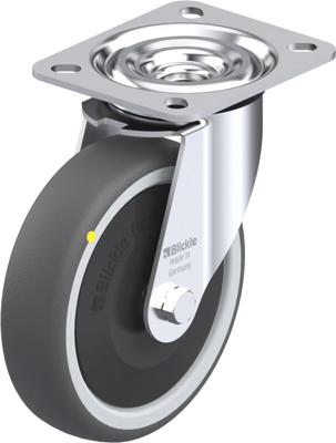 Blickle L-PATH 125KF-ELS Zwenkwiel Wieldiameter: 125 mm Draagvermogen (max.): 160 kg 1 stuk(s)