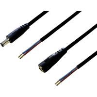 BKL Electronic Laagspannings-aansluitkabel Laagspanningsbus, Laagspanningsstekker - Open kabeleinde 5.50 mm 2.10 mm 2.10 mm 2.50 m 1 set(s) - thumbnail