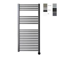 Radiator Sanicare Snode 111,8 x 45 cm Gunmetal Thermostaat Chroom Rechtsonder - thumbnail