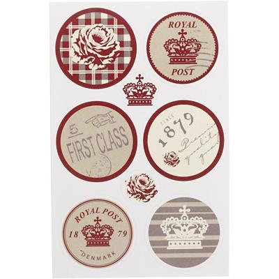 Vivi Gade Stickers, vel 9x14 cm, 4 div vellen/ 1 doos