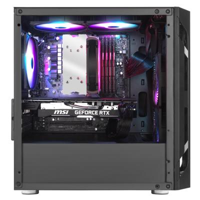 SilverStone SST-FAH1MB-G midi tower behuizing SilverStone SST-FAH1MB-G midi tower behuizing