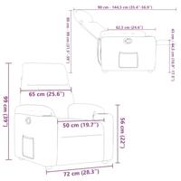 Fauteuil verstelbaar stof donkergrijs - thumbnail