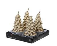 Kaars Lifetime Gouden Kerstboom 9,2 x 9,2 cm - thumbnail