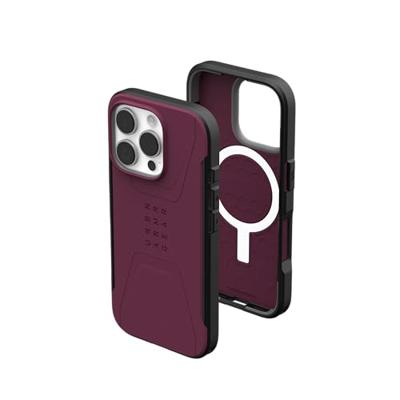 Urban Armor Gear Civilian MagSafe Case Backcover Apple iPhone 16 Pro Bordeauxrood MagSafe compatible Urban Armor Gear Civilian MagSafe Case Backcover Apple iPhone 16 Pro Bordeauxrood MagSafe compatible
