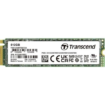 Transcend 512 GB PCIe SSD harde schijf TS512GMTE672A-VS1 Transcend 512 GB PCIe SSD harde schijf TS512GMTE672A-VS1