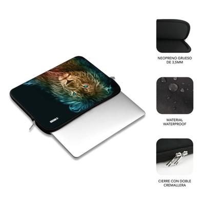 Laptophoes Subblim Lion Multicolour