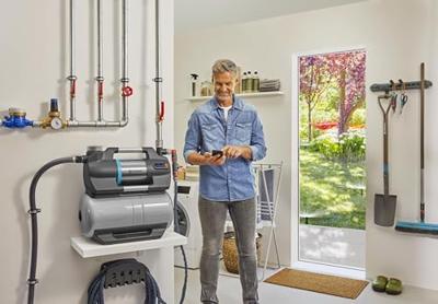 Gardena Hydrofoorpomp 6300 SilentComfort - 1050W Bluetooth, 6300L/h, Extreem Stil