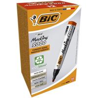 Permanente markeerstift Bic Marking 2000 Rood 12 Onderdelen - thumbnail