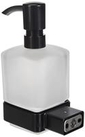 Emco Loft zeepdispenser met flacon zwart 052113301 - thumbnail