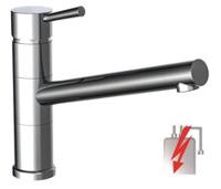 UNICORN ééngreepsmengkraan keuken, lage druk, chroom lage druk kraan - alleen geschikt voor lage druk boilers/kleine accumulatoren (onder wastafel model) met hoge uitloop en 150° draaibereik Eco - thumbnail