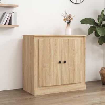 Dressoir 70x35,5x67,5 cm bewerkt hout sonoma eikenkleurig Dressoir 70x35,5x67,5 cm bewerkt hout sonoma eikenkleurig