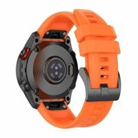 By Qubix - Siliconen sportbandje - Oranje - Compatible met Garmin Instinct 3 / Instinct E - 45mm - Compatible Garmin bandje - Bandbreedte: 22mm - thumbnail