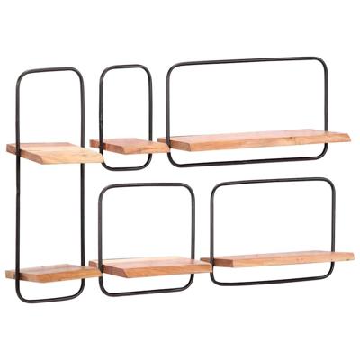 Wandplanken 5 stuks massief acaciahout