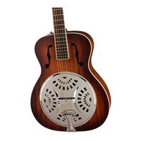Fender PR-180E Resonator Aged Cognac Burst WN elektrisch-akoestische resonatorgitaar met koffer - thumbnail