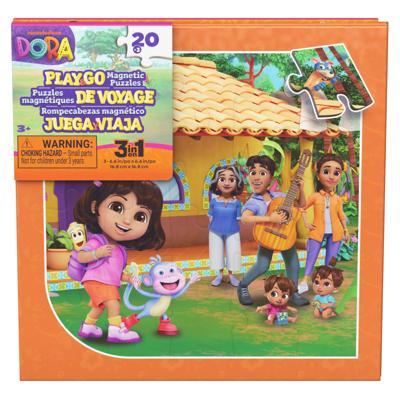 Reisboeken - Willekeurig model - 3 magnetische puzzels - Paw Patrol of Gabby and the Magic House of Dora