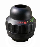 balhoofdstel met geïntegreerd stuurslot 1 1/8 inch zwart - thumbnail