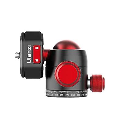 Ulanzi U-100 draaibare statiefkop met balhoofd en Cold Shoe-mount